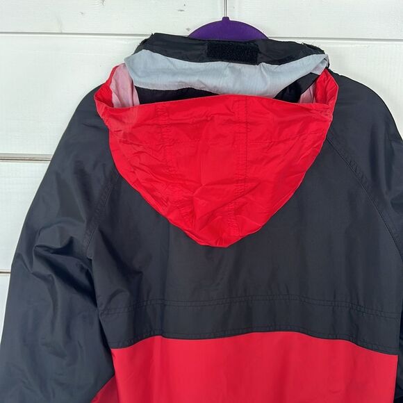 Vintage GAP Windbreaker Jacket Red Black Pullover Anorak Half Zip Men XL 90's - Picture 16 of 16